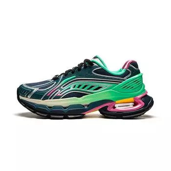 Li Ning Fierce Steed BOW Модная трендовая серия Олимпийская расцветка Поддержка отскока Устойчивость Низкий верх Повседневная обувь для жизни Мужские кроссовки Зеленые AZGU165-1 40