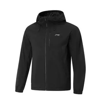 Li-Ning Fitness Series Casual Hooded Warm Cotton Jacket Men Jackets Black AJMU275-1 M