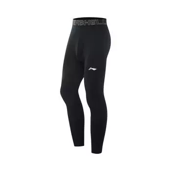 Li-Ning Fitness Series Casual Simple Solid Color Warm Slim Knit Sports Pants Men Bottoms Black AULV037-1 L