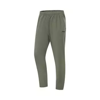 Li-Ning Fitness Series Casual Simple Solid Color Knitted Sports Pants Men Bottoms Tea-Green AKYV025-2 XL