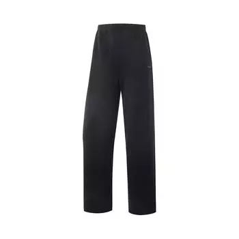 Li-Ning Fitness Series Casual Simple Solid Color Ice Silk Quick Dry Cool Straight Leg Knitted Sports Pants Women bottoms Black AKLV730-4 XS