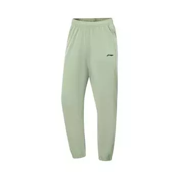 Li-Ning Fitness Series Casual Simple Solid Color Tapered Comfortable Versatile Lace-Up Knitted Sports Pants Men pants AYKV135-17 XL
