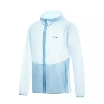 Li Ning Fitness Series дышащая удобная сухая мягкая оболочка для занятий спортом на открытом воздухе UPF50+ водонепроницаемая защита от ультрафиолета солнцезащитная одежда AFDU459-6 XL