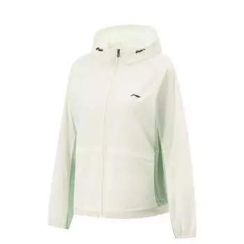 Li-Ning Fitness Series High Street American Vintage Color Block Zipper Hooded Comfortable Breathable Versatile Casual Sun Protection Jacket AFDV156-5 XS
