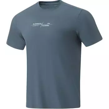 Li-Ning Fitness Series Letter Moisture Wicking Breathable Round Neck Short Sleeve T-Shirt Men Tops Luo-Dai-Qing ATSU063-5 XL