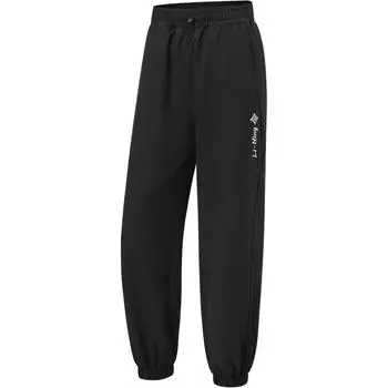 Li-Ning Fitness Series Lettered Elastic Comfortable Breathable Cuffed Casual Pants Women bottoms Black AYKU106-2 S