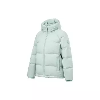 Li Ning Fitness Series однотонная антистатическая куртка с капюшоном женская куртка гипсово-серая AYMT090-3 L