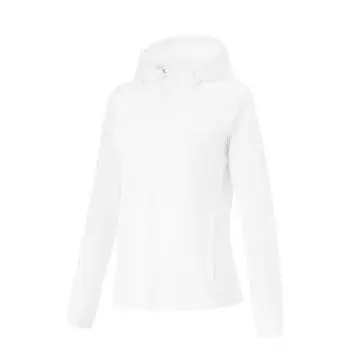 Li Ning Fitness Series однотонная толстовка с длинным рукавом и капюшоном Slim Fit, женские толстовки с капюшоном белого цвета AWDU474-1 S