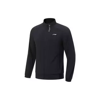 Li-Ning Fitness Series однотонная трехмерная куртка мужская черная AJDT173-1 L