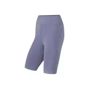 Li Ning Fitness Series однотонные повседневные эластичные облегающие спортивные шорты для женщин темно-серые фиолетовые AUSU046-2 S