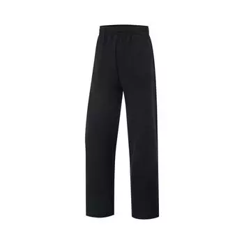 Li Ning Fitness Series однотонные, со средней талией, удобные, дышащие, флисовые, теплые, прямые, свободные, спортивные, длинные брюки, женские, черные, AYKU540-1 M