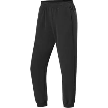Li Ning Fitness Series однотонные, со средней посадкой, удобные, дышащие, свободные манжеты, трикотажные спортивные штаны для женщин, черные AKLTA56-2 M