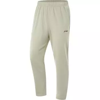 Li Ning Fitness Series однотонные удобные прямые повседневные брюки мужские низы Ceramic-Secret AKLU145-5 S