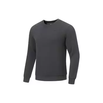 Li Ning Fitness Series однотонный логотип круглый вырез пуловер толстовка мужская толстовка черный смешанный цвет AWDT433-1 XXL