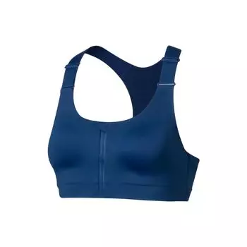 Li Ning Fitness Series однотонный обтягивающий спортивный бюстгальтер с высокой поддержкой, женское нижнее белье синего цвета AUBS106-6 S