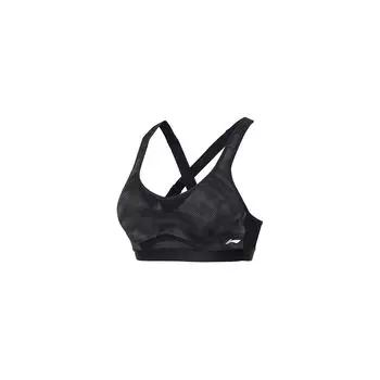 Li Ning Fitness Series Outdoor Casual Yoga Training Sports Bra Women Underwear Black AUBU052-3 S
