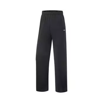 Li Ning Fitness Series Повседневные спортивные брюки Ice Silk, быстросохнущие, прохладные, удобные, универсальные, трикотажные, женские брюки, черные AKYV188-4 S