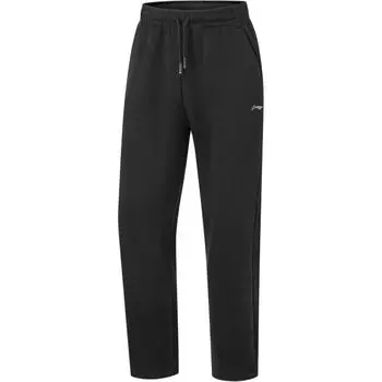 Li Ning Fitness Series повседневные удобные универсальные трикотажные спортивные брюки мужские низы черные AKLU143-1 S