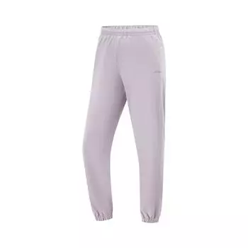 Li Ning Fitness Series Повседневные удобные универсальные спортивные длинные брюки женские низы дымчато-фиолетового цвета AYKV488-2 L