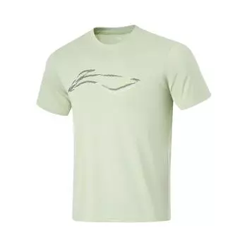 Li-Ning Fitness Series Simple Solid Color Round Neck Pullover Short Sleeve T-Shirt Men Tops Mochaccino ATSU499-3 3XL