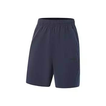 Li-Ning Fitness Series Simple Solid Color Casual Shorts Men Shorts Ink-Blue AKSV107-6 XL