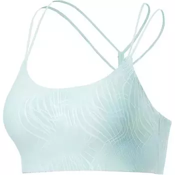 Li-Ning Fitness Series Solid Color Light Support Sports Bra Women Underwear Feather-Green AUBU018-1 S