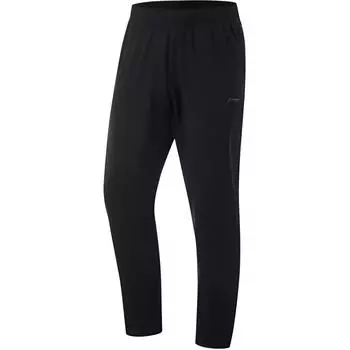 Li-Ning Fitness Series Sport Solid Color Minimalist Casual Pants Men Bottoms Black AKLU531-1 L
