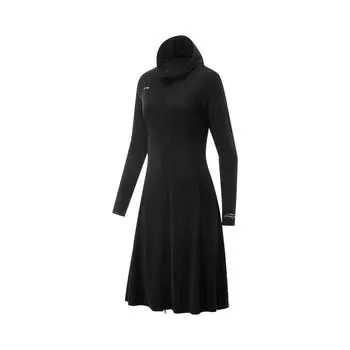 Li-Ning Fitness Series Sports Casual Simple Solid Color Hooded UV Protection Sun Protection Clothing Women Outerwear Black AFDVE44-4 XS