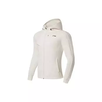Li-Ning Fitness Series толстовка с капюшоном на молнии с буквенным принтом, куртка с длинными рукавами, мужские топы Off-White AWDS627-9 XL