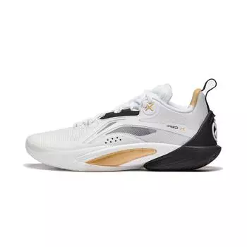 Li Ning Flash 10 Bounce Technology Легкие, устойчивые, прочные, дышащие, низкие баскетбольные кроссовки для мужчин, белые, черные ABAT085-5 41