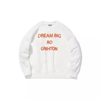 Li Ning флисовая подкладка свободный повседневный спортивный свитшот с круглым вырезом женский свитшот Off-White AWDQ698-3 L