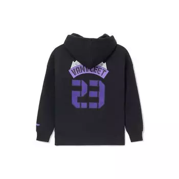 Li-Ning Флисовый пуловер, толстовка с принтом на спине, унисекс, толстовки, черный AWDRH49-1 L