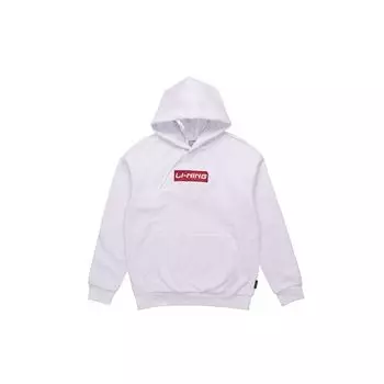 Li-Ning Флисовый свободный повседневный свитер с капюшоном унисекс толстовки Off-White AWDQB19-1 XL