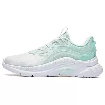 Li Ning Flow Cloud нескользящие износостойкие дышащие низкие спортивные повседневные туфли женские кроссовки сине-белые AGLT030-2 35