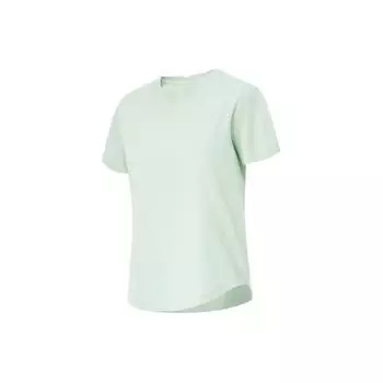 Li-Ning Футболка Fitness Series Solid Color Ice Feel Moisture Свободная с коротким рукавом для женщин, топы Ice-Green ATSU486-2 XL