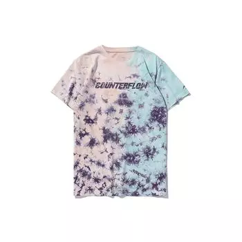 Li-Ning Футболка с коротким рукавом CF Trace Series X Dunhuang Co-Branded для мужчин, цвет синий, фиолетовый AHSQ316-2 S