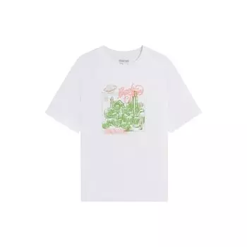 Li-Ning Футболка с коротким рукавом и круглым вырезом с принтом серии Anti-Wu Camouflage, мужская, белая, AHSS745-1 XL