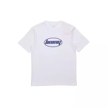 Li-Ning Футболка с коротким рукавом с буквенным принтом, топы унисекс, белая AHSQ412-1 XXL