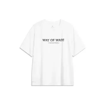 Li-Ning Футболка с коротким рукавом Wade Series Letter Print Ice Feel, мужская, белая AHST325-2 XL