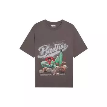 Li-Ning Футболка с круглым вырезом Anti-Wu Herbs And Warriors Series, мужские топы с круглым вырезом, асфальтово-серый AHSS731-5 M