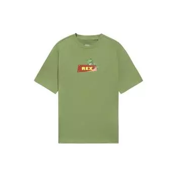 Li-Ning Футболка с круглым вырезом и принтом от Disney Collaboration, унисекс, игривый зеленый цвет AHSS953-4 L