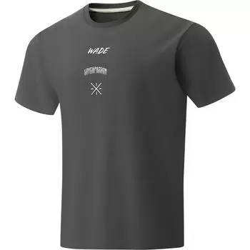 Li-Ning Футболка с круглым вырезом и коротким рукавом Wade Series UV Protection, мужская, графитово-серая ATSU037-1 L