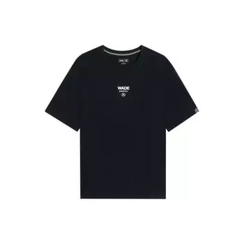 Li-Ning Футболка Wade Series с логотипом и круглым вырезом, цвет черный, мужская, ATSS809-1 L