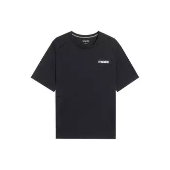 Li-Ning Футболка Wade Series с однотонным принтом и круглым вырезом, мужская, черная, ATSS425-1 M