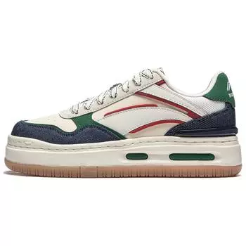 Li Ning Future C1 Удобные универсальные нескользящие износостойкие низкие кроссовки для скейтбординга женские кроссовки светло-зеленые AGCU068-4 35