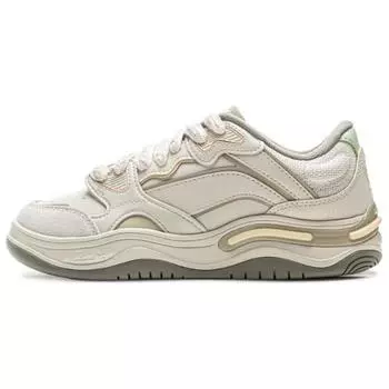 Li-Ning Future Flow Comfortable Versatile Non-Slip Wear-Resistant Low-Top Skate Shoes Women sneaker White AGCV008-1 36