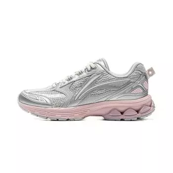 Li Ning Fuyiao 2.0 классические ретро двойная амортизация устойчивые нескользящие износостойкие поддерживающие низкие кроссовки для бега женские кроссовки ARXU002-12 35