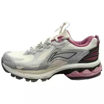 Li Ning Fuyiao 2.0 Простые Удобные Прочные Дышащие Низкие Повседневные Беговые Кроссовки Женские кроссовки Серебристые ARXU010-2 36