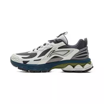 Li Ning Fuyiao 2.0 Trail Classic Retro Двойная амортизация Стабильная поддержка Нескользящие износостойкие низкие повседневные кроссовки для бега Мужские кроссовки ARXU011-2 40