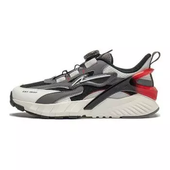 Li-Ning Galaxy V2 Низкие детские повседневные туфли Детские повседневные туфли Черный Белый YKCU008-3 34